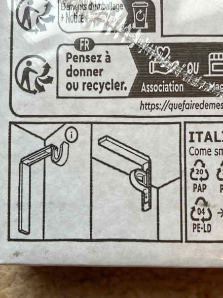 Photo of free 2 IKEA Curtain Pole Brackets (CT2) #2