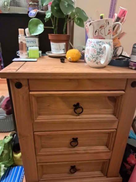Photo of free A small oak wardrobe and /or a bedside cabinet (Notting Hill W11) #3