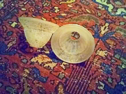 Photo of free Two heavy frosted glass lampshades (New Marston OX3) #1