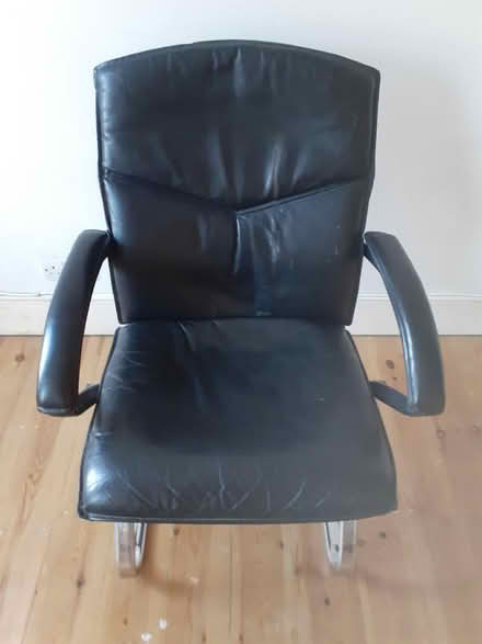 Photo of free Leather chair (Seymour road N80) #1