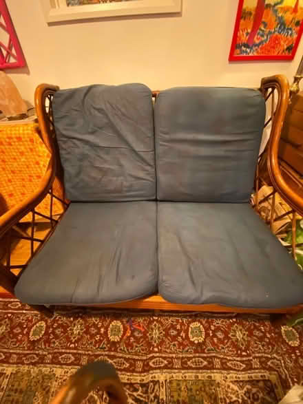 Photo of free Wooden sofa (South Malling BN7) #2