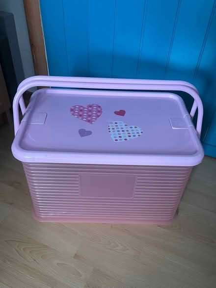 Photo of free Pink locking storage box (Wolsingham DL13) #1