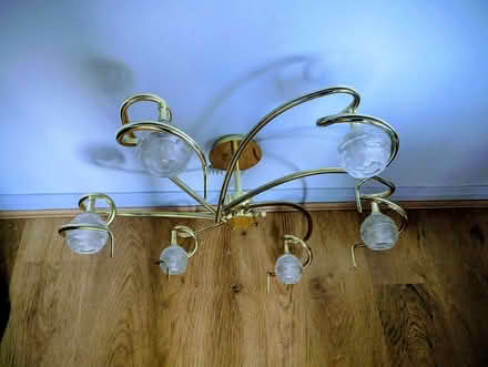 Photo of free Ceiling light (brass coloured) (Sunny Hill DE23) #1