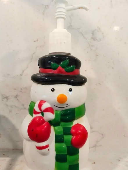 Photo of free Snowman Hand Soap Dispenser (Rockcrest) #1