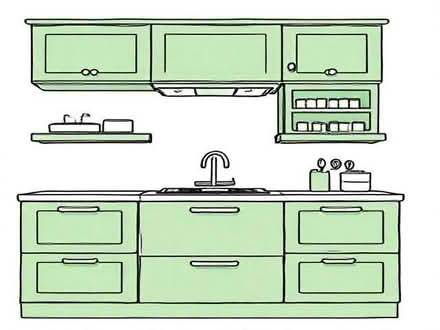 Photo of Kitchen drawers unit 600 mm wide (Castle MK40) #1