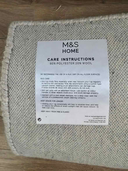 Photo of free Cream / stone rug: 120cm x 170cm (Moortown LS17) #3