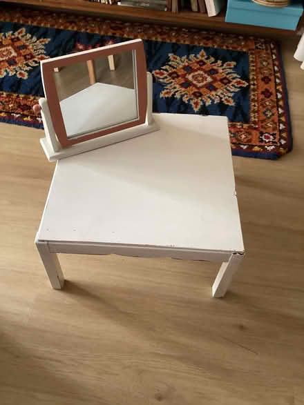 Photo of free Small casual table and mirror on a stand (Parkside NE23) #1