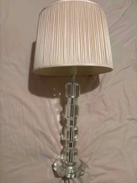 Photo of free 2x pink glass Laura Ashely lamps (Hammersmith) #1