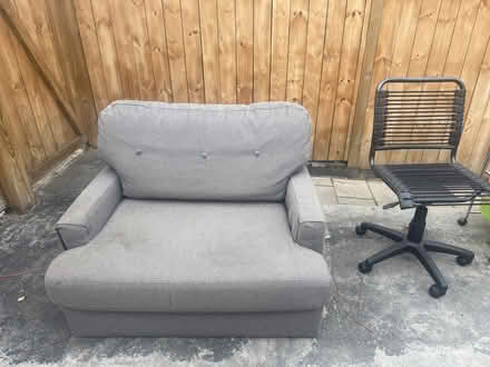 Photo of free Small couch/ chair and a half (Potomac Ave SE & 18th St SE) #1