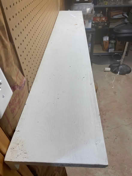 Photo of free Wood shelf wooden white (Hatfield Pa) #3