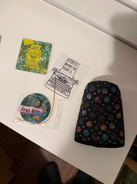 Photo of free Misc stickers, ornament, coosie (Philadelphia/South Jersey) #1