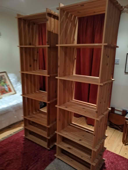 Photo of free Stand alone, pine slatted shelves (Penicuik EH26) #2