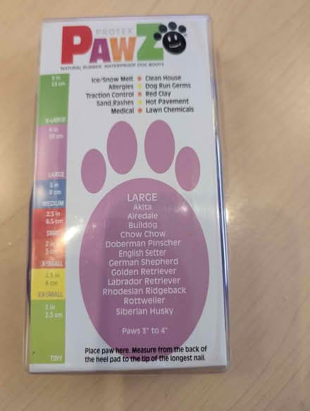Photo of free Pawz waterproof dog boots (L) (Larkspur) #2
