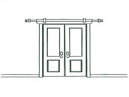 Photo of Tension rods needed ,for any or various door widths (Tye Green Village CM18) #1