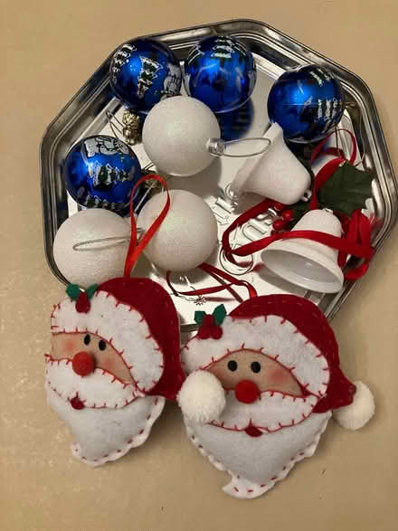 Photo of free Christmas baubles and felt santas (Madeley TF7) #1