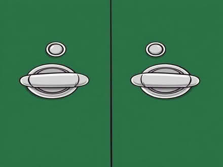 Photo of Silver door handles (Wayfield ME5) #1