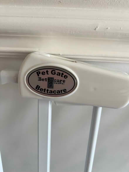 Photo of free Metal pet gate with cat flap (Langney BN23) #3