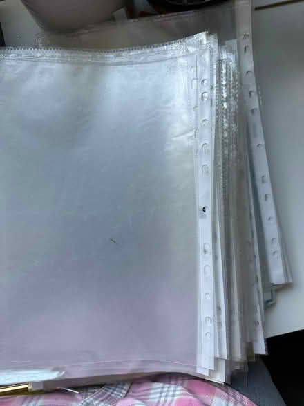 Photo of free 50 ring binder sleeves (Guildford GU2) #1
