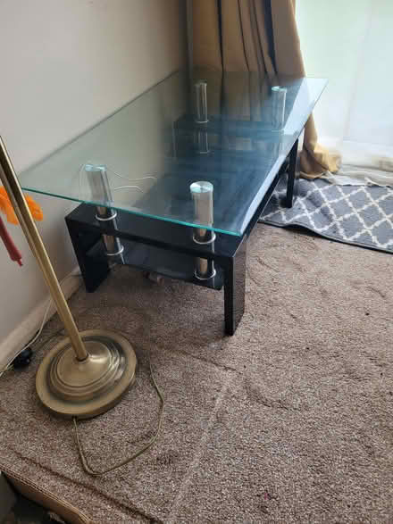 Photo of free Glass and chrome coffee table (Chippenham SN14) #1