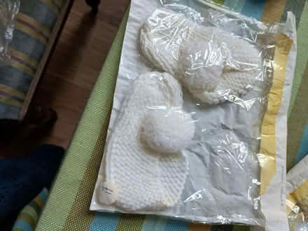Photo of free 2 pairs of baby knitted shoes (Nooklands PR2) #1