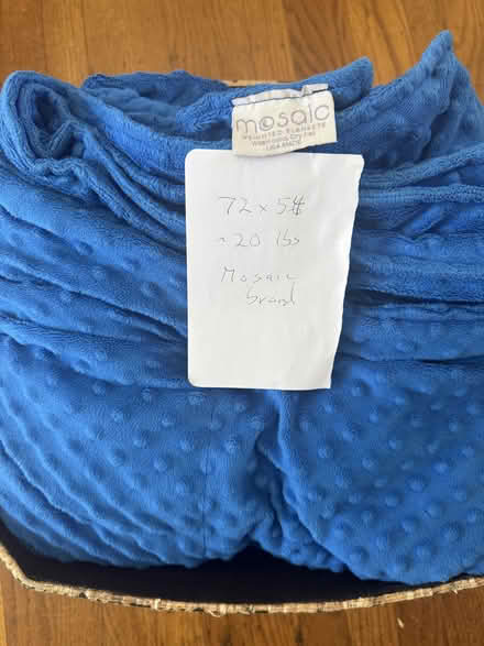 Photo of free Weighted blanket, 72" x 54" (College Terrace) #1