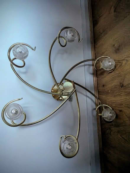 Photo of free Ceiling light (brass coloured) (Sunny Hill DE23) #2