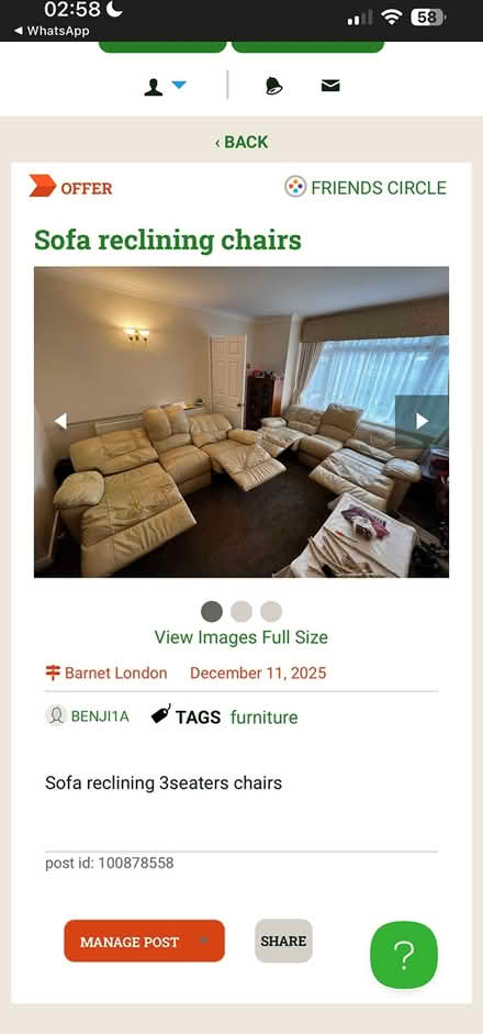 Photo of free Sofa Chairs (Barnet EN4) #1