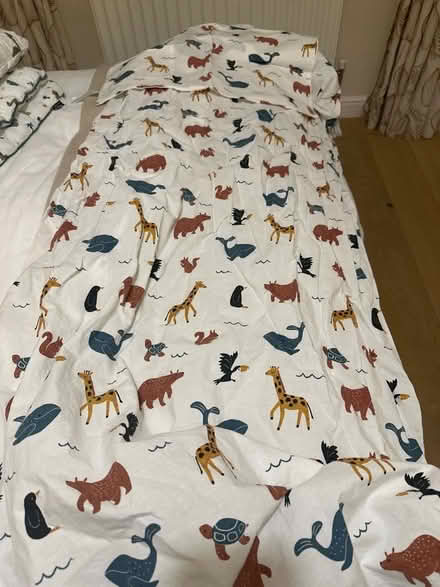 Photo of free La Redoute Dino Pop & jungle bedding, nappy bin and changing mat (Woodford SK7) #2