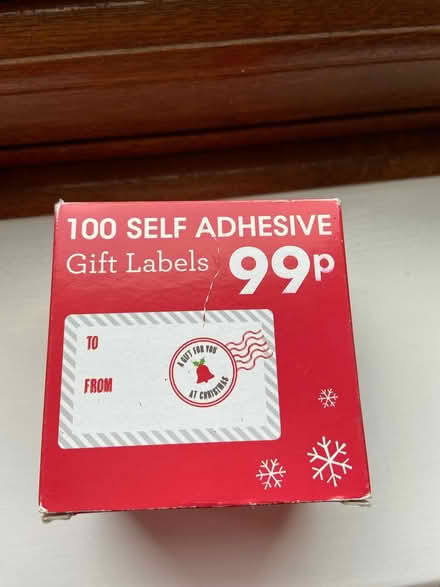 Photo of free Self Adhesive gift labels (Hucclecote GL3) #1