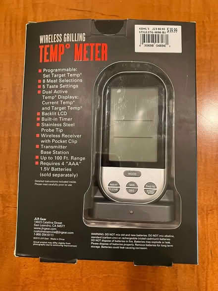 Photo of free Meat thermometer not working (Morgan Hill) #1