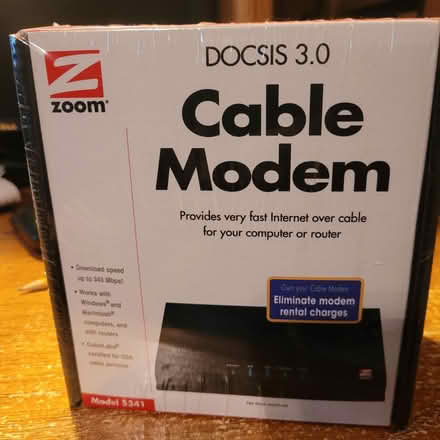 Photo of free Zoom docsis 3.0 cable modem (Farmbrook) #1