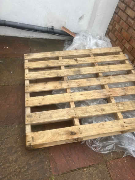 Photo of free 3 wooden pallets (Manor Park E12) #2
