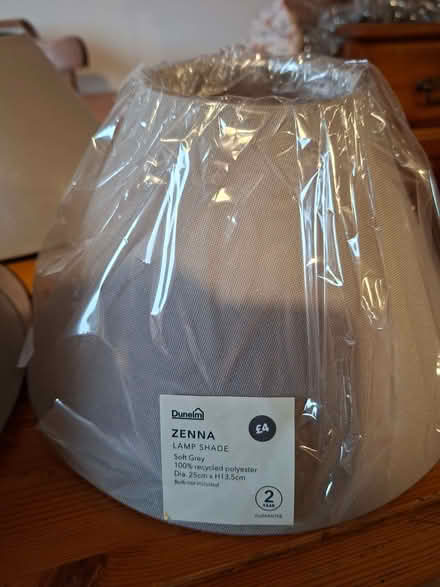 Photo of free 3 brand new grey lamp shade (Swindon Village GL51) #1
