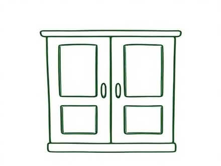 Photo of free tall larder cupboard - divided into 2 cupboards (Malvern Link WR14) #1