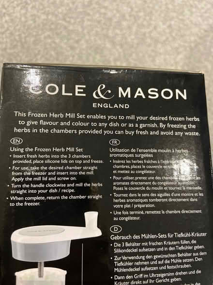 Photo of free Frozen herb mill (Woodhouse S13) #3