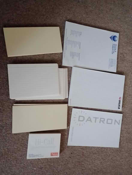 Photo of free Notepads, card, post it notes (Fareham PO15) #1