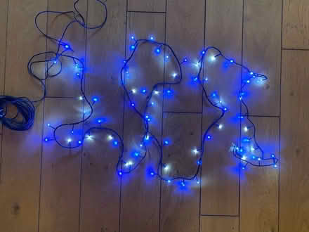 Photo of free Blue and white Christmas lights (AB25) #1