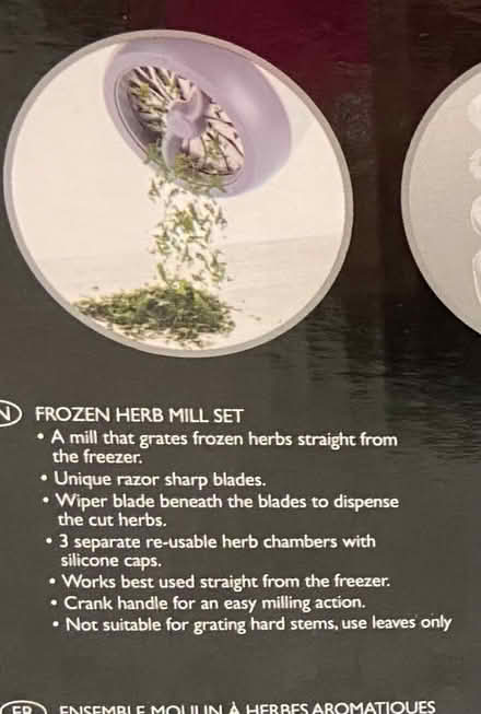 Photo of free Frozen herb mill (Woodhouse S13) #2