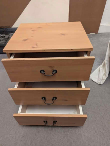 Photo of free 3 drawer bedside cabinet (East End Park LS9) #2
