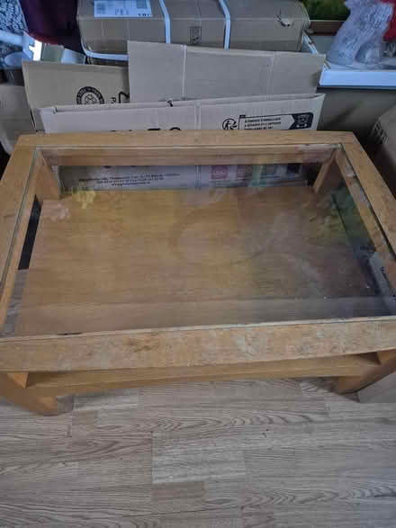 Photo of free Wooden glass coffee table (Gu152rw Camberley) #1