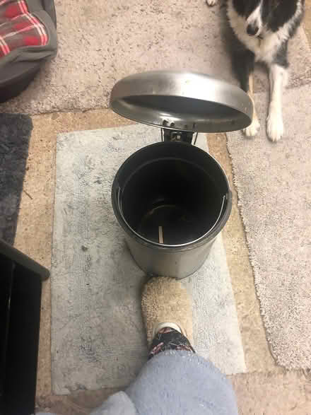 Photo of free Small steel waste bin (Wrexham) #1