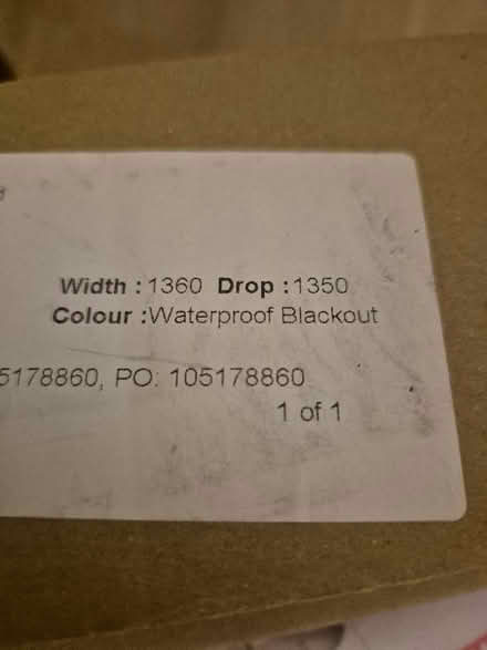 Photo of free Brand new waterproof blackout blind (Radford Park GU30) #4