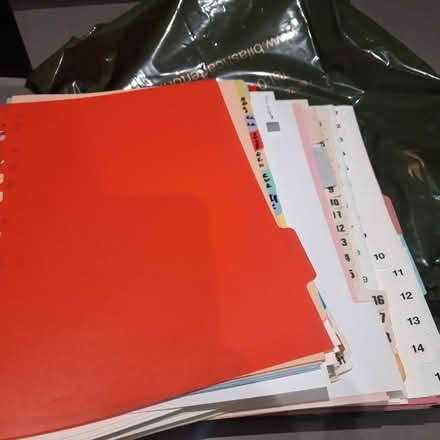 Photo of free Pile of file dividers (Bampton OX18) #1