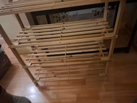 Photo of free wooden shoe rack (Armley LS12) #2