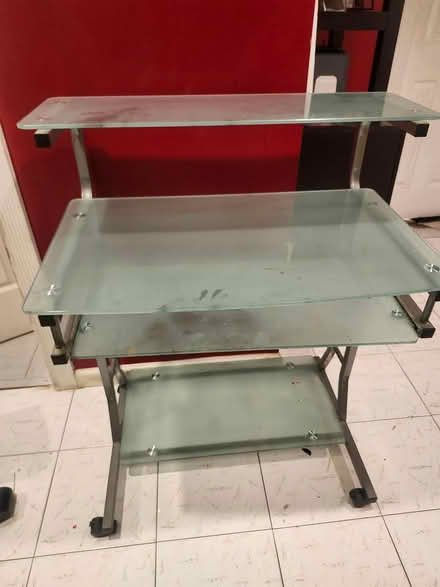 Photo of free Sturdy glass computer Desk (Canarsie, Brooklyn) #2