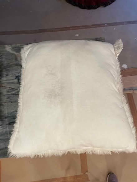 Photo of free White Faux Fur Pillows (3) (Pound Ridge) #4