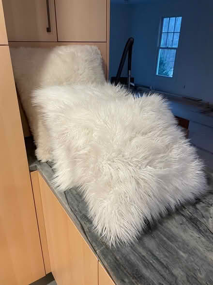 Photo of free White Faux Fur Pillows (3) (Pound Ridge) #1