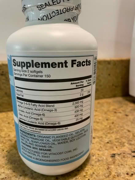 Photo of free Omega 3-6-9 (Glastonbury Center) #2