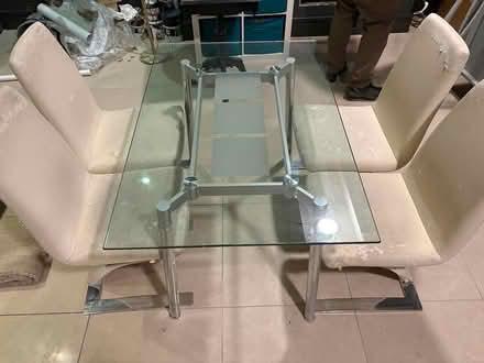 Photo of free Dining Table and 4 comfy chairs (blackrock co.dublin) #3