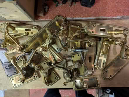 Photo of free Brass internal door handles (Menston LS29) #1